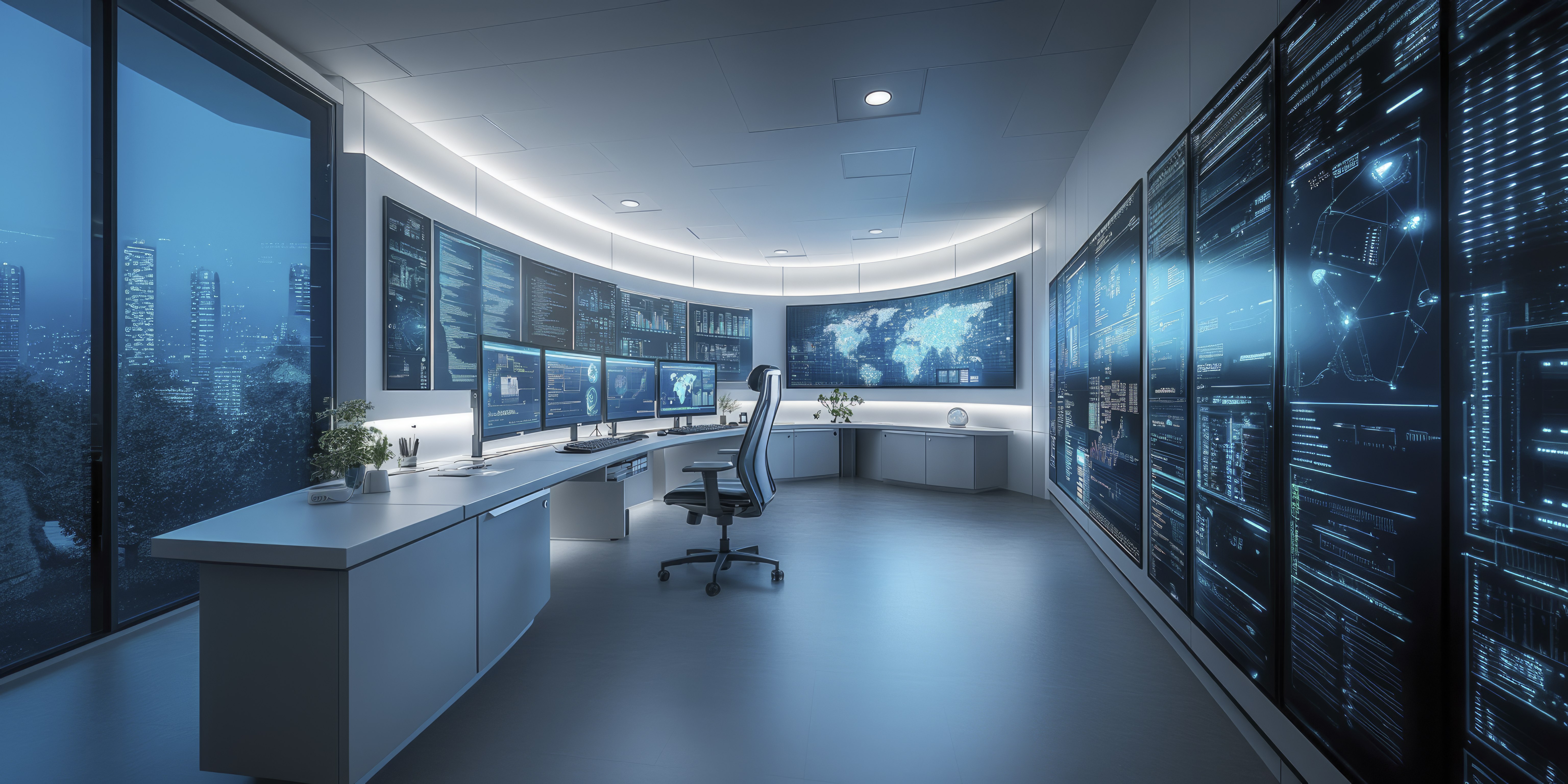 Abstract representation of technology and data